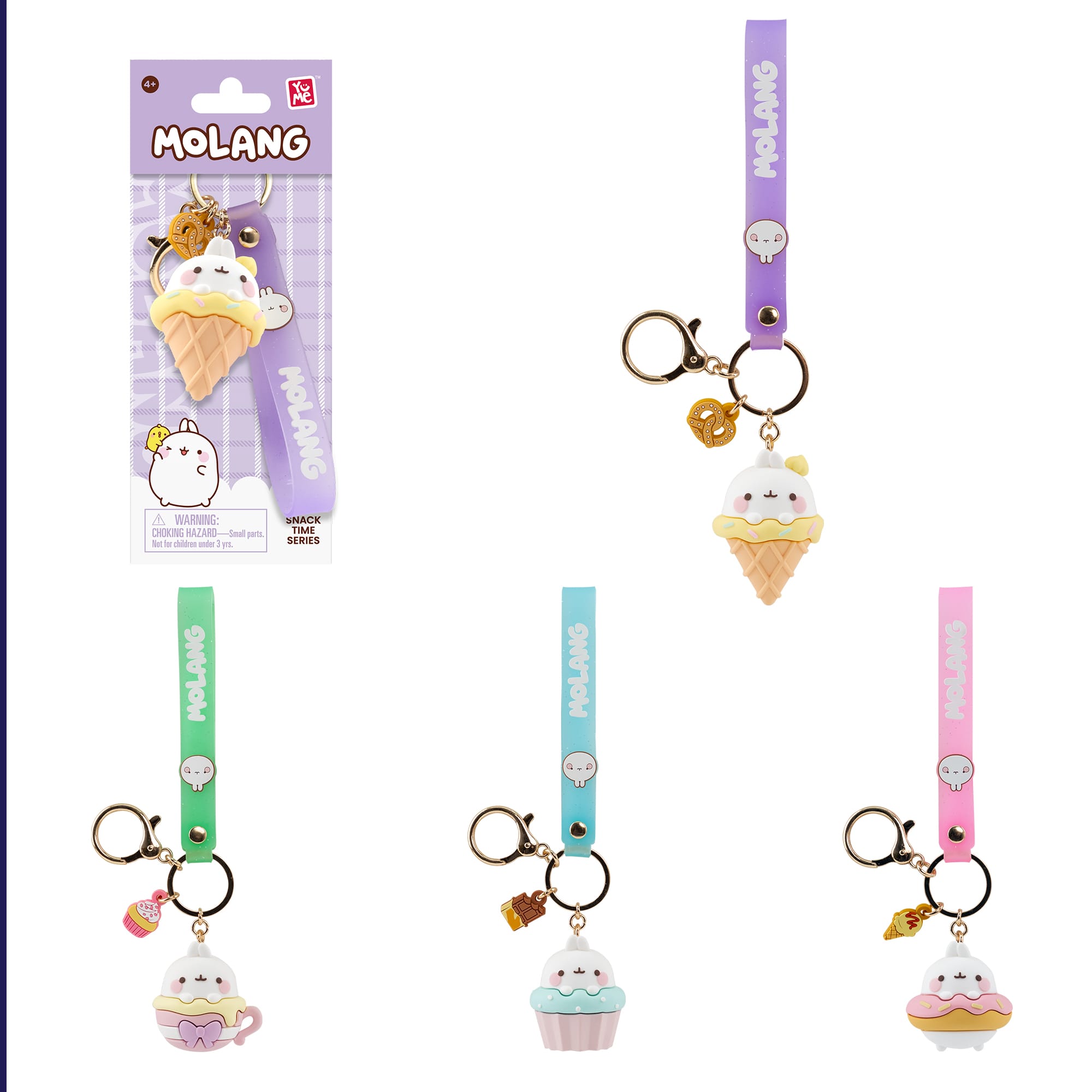 YuMe Molang Snack Time Keychain and Charm